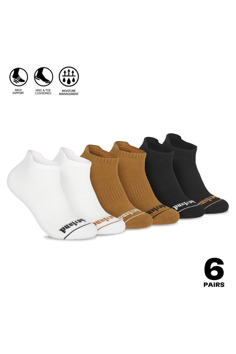6-Pack No Show Socks, Alternate, color, WHEAT MULTI