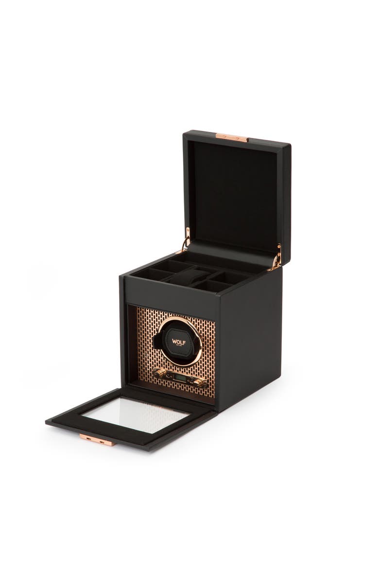 WOLF Axis Single Watch Winder with Storage, Alternate, color, Copper