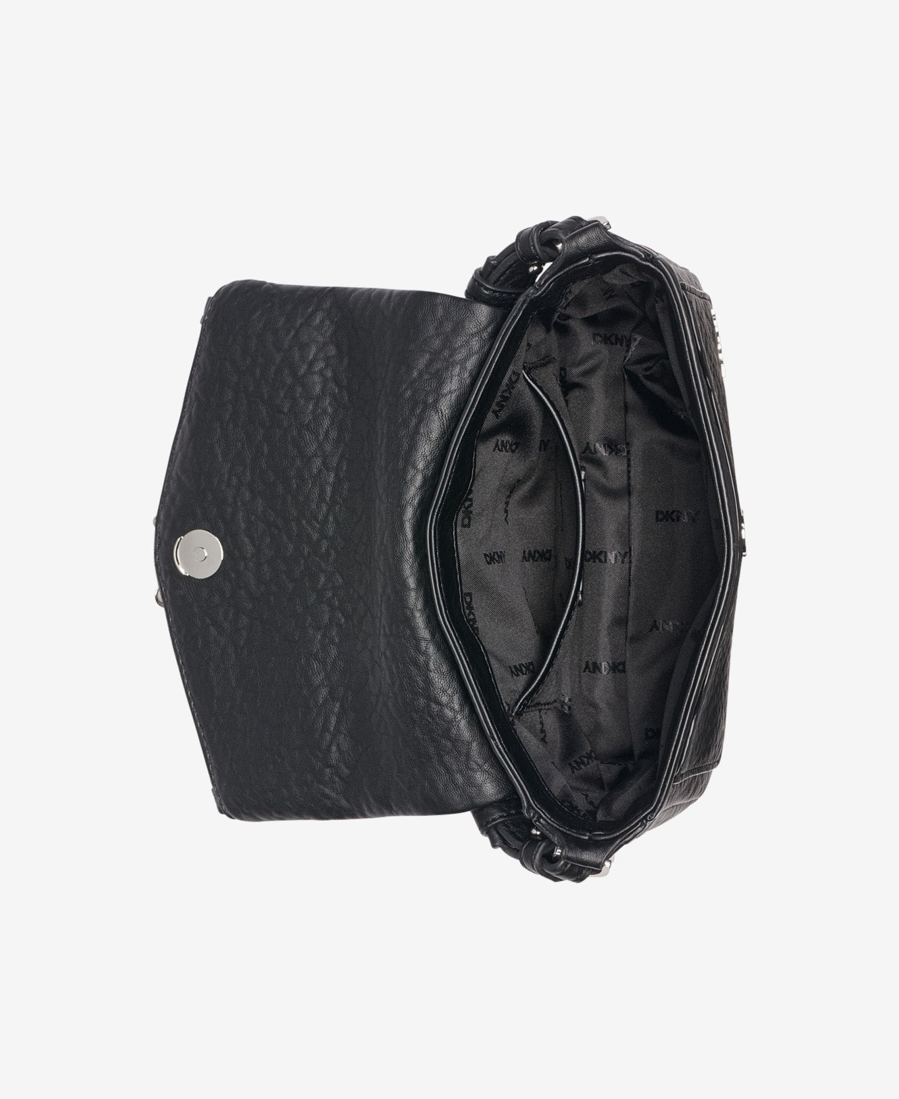 DKNY Taryn Small Crossbody, Alternate, color, Black/Silver