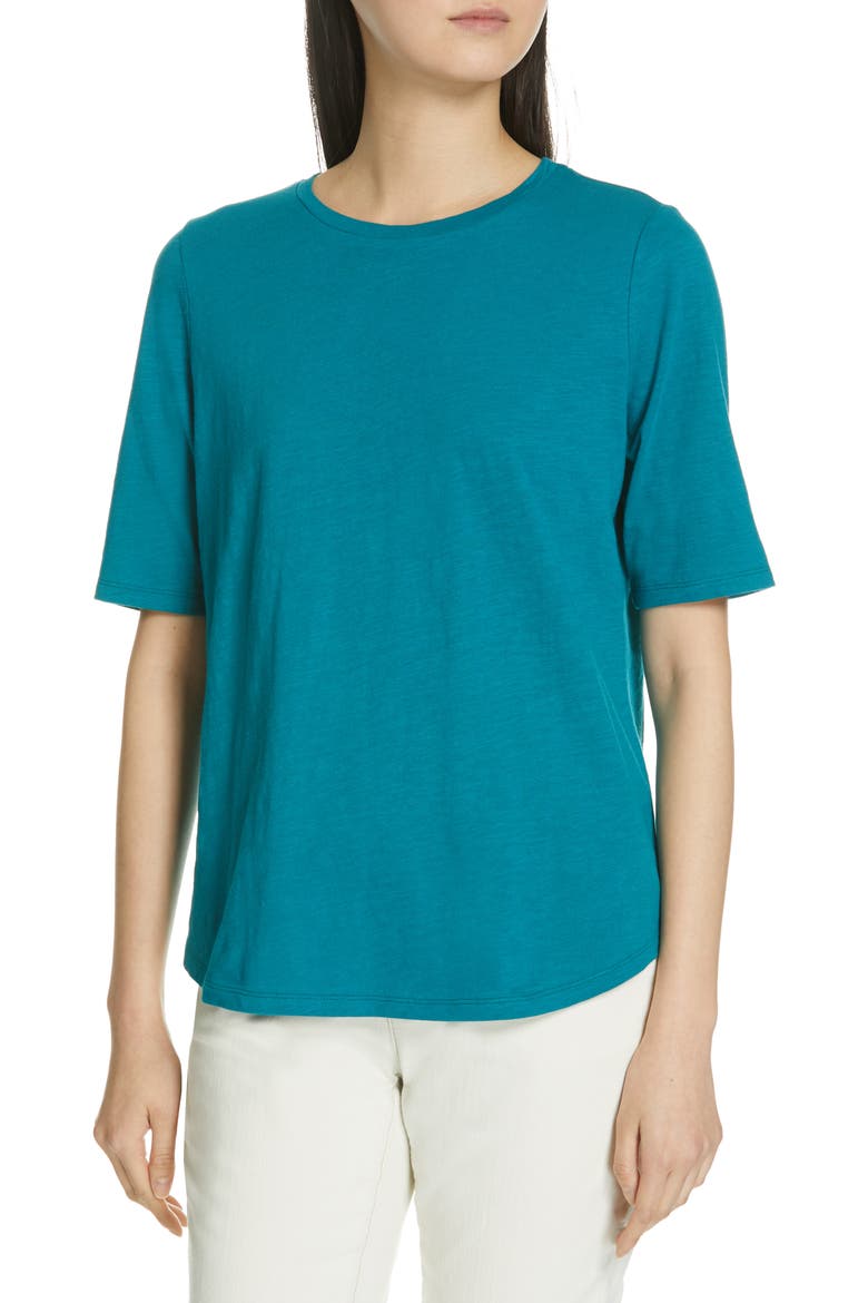 Crewneck Tee, Main, color, TEAL
