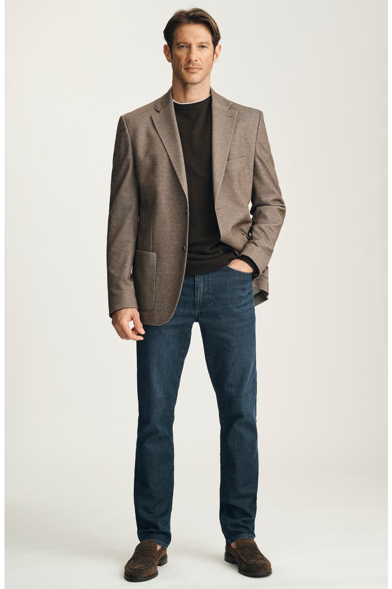 Courage Mid Rise Straight Leg Jeans, Alternate, color, DARK SPORTY