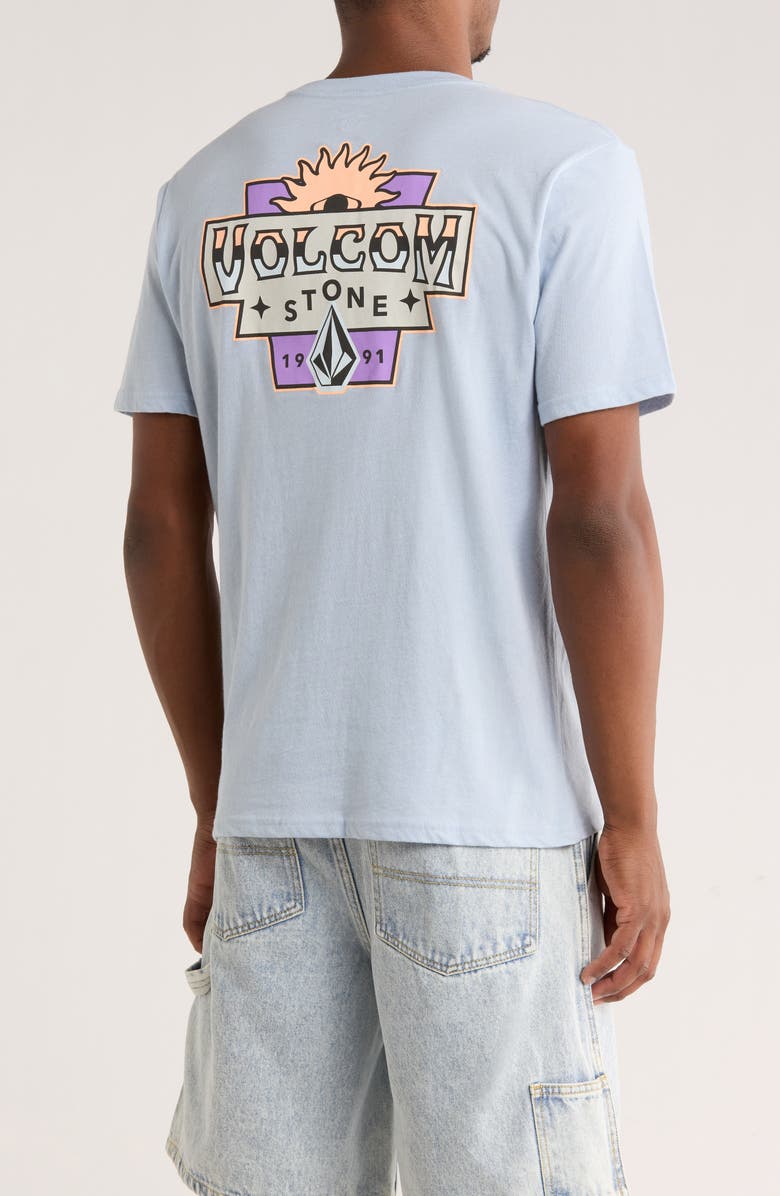 Volcom Sure Thing Graphic T-Shirt, Alternate, color, Carolina Blue Heather