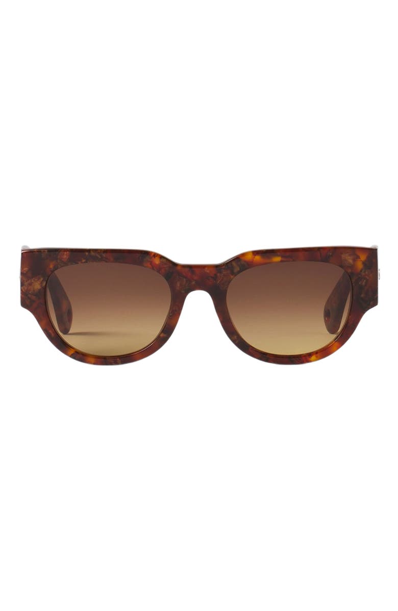 Lanvin Signature Sunglasses, Main, color, Amber-Turtoise
