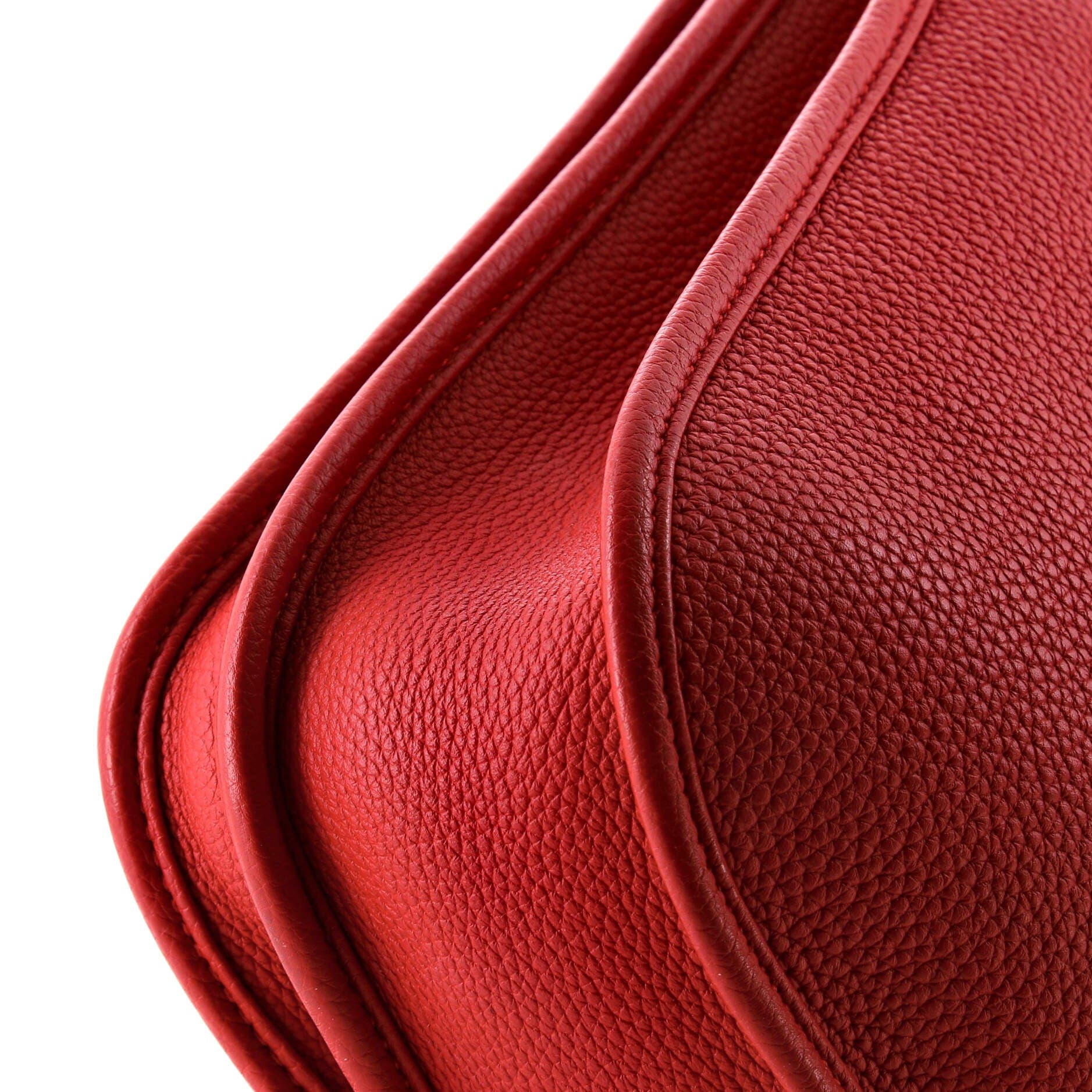 Pre-Owned Hermes Evelyne Bag Gen III Clemence PM, Alternate, color, Rouge Vif