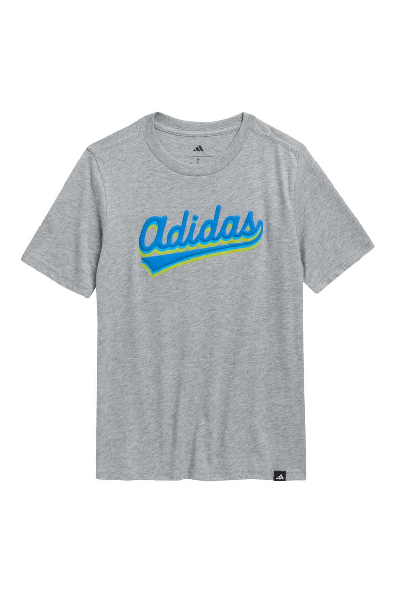 Kids' Varsity Logo Graphic T-Shirt, Main, color, MEDIUM GREY HEATHER