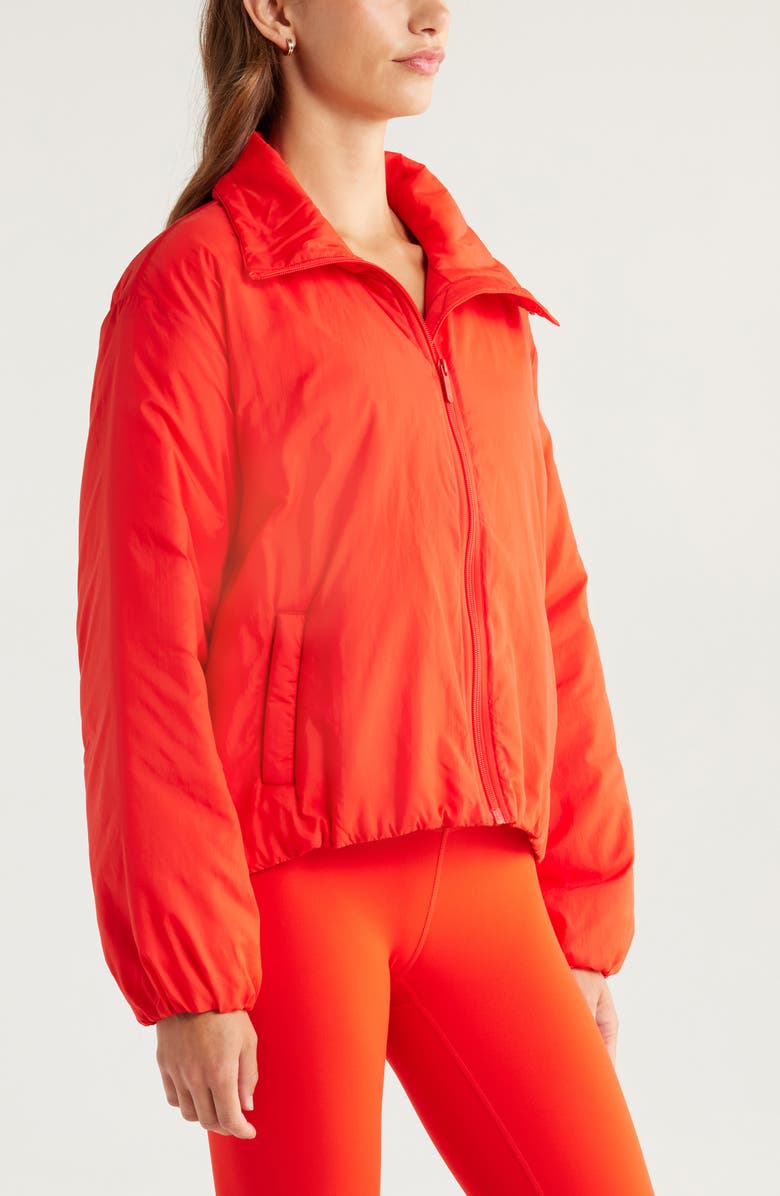 Zella Elevate Insulated Jacket, Alternate, color, Red Fiery