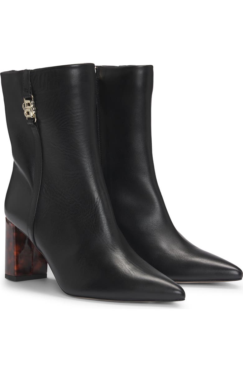 BOSS Janet Pointed Toe Bootie, Main, color, Black