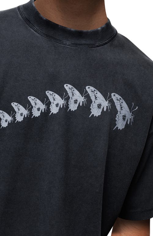 Good For Nothing Drift Washed Printed T-shirt In Black