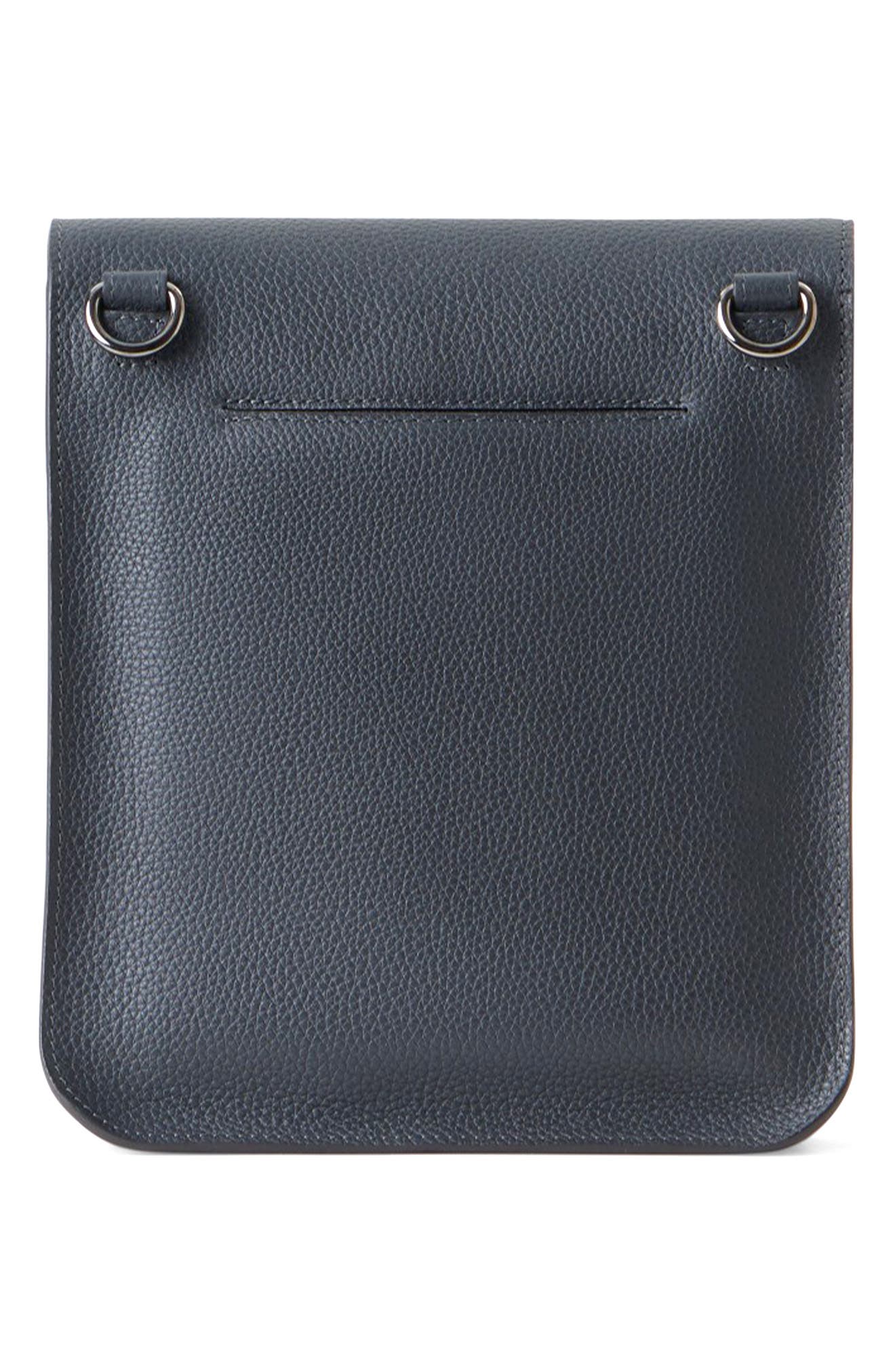 Small Anouk Leather Crossbody Bag, Alternate, color, GRAPHITE