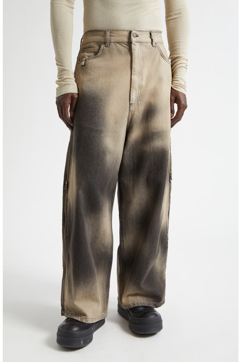Side Zip Jeans, Main, color, DEEP STAIN