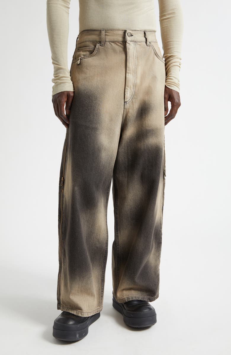 LU'U DAN Side Zip Jeans, Main, color, Deep Stain