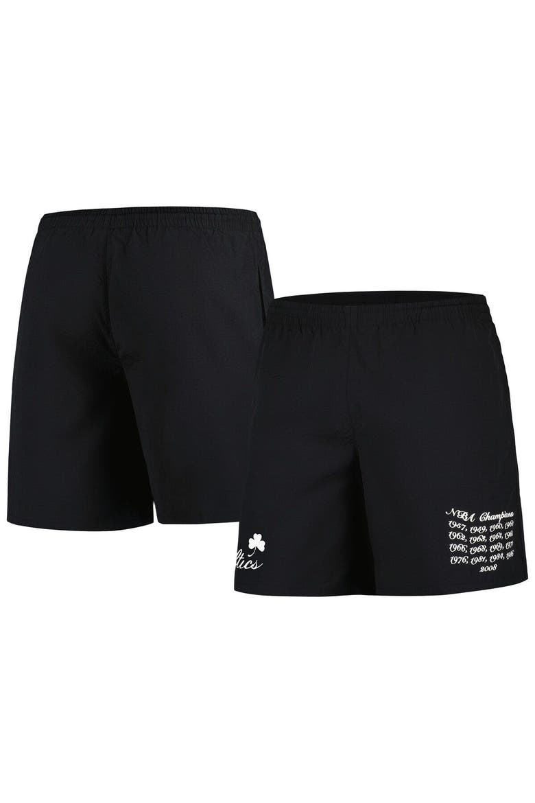 Men's Mitchell & Ness Black Boston Celtics 17x Champions Heritage Shorts, Main, color, Black