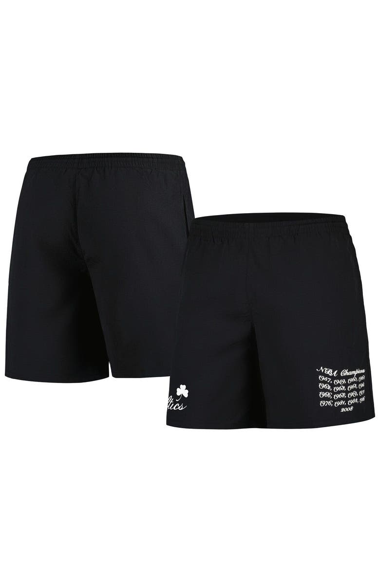 Mitchell & Ness Men's Mitchell & Ness Black Boston Celtics 17x Champions Heritage Shorts, Main, color, 