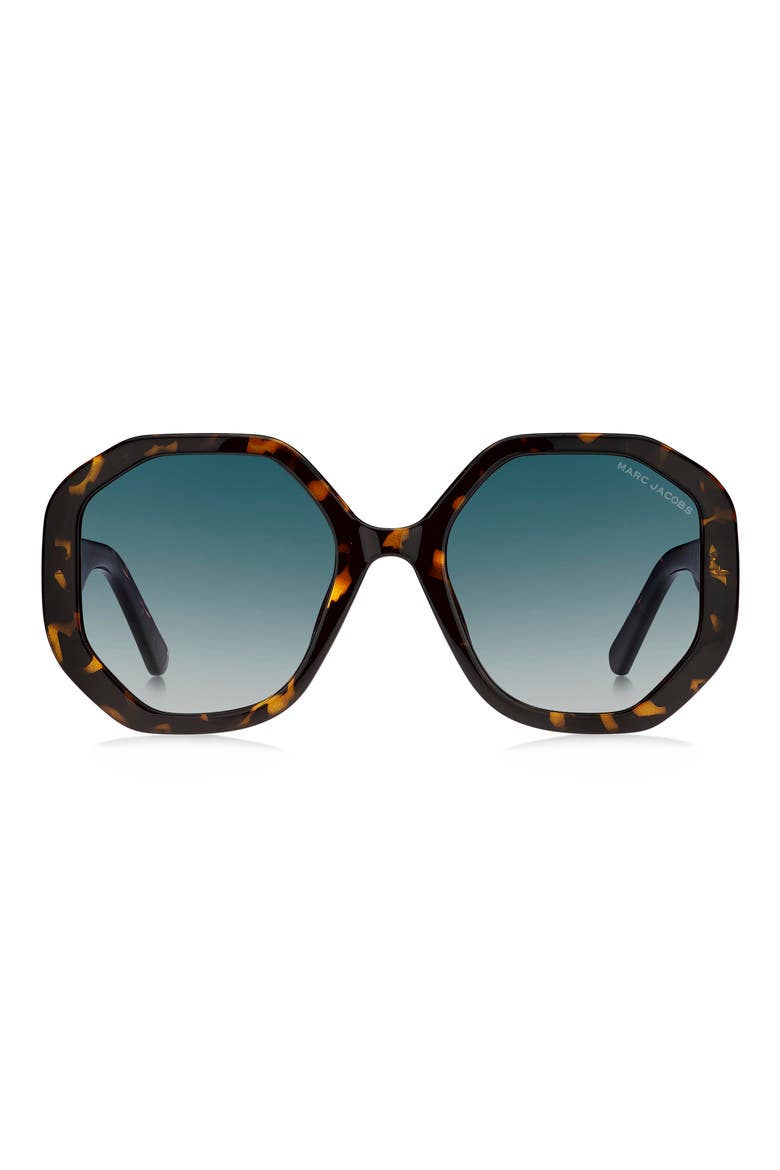 53mm Gradient Round Sunglasses, Main, color, 0086-08