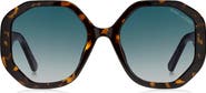 Marc Jacobs 53mm Gradient Round Sunglasses