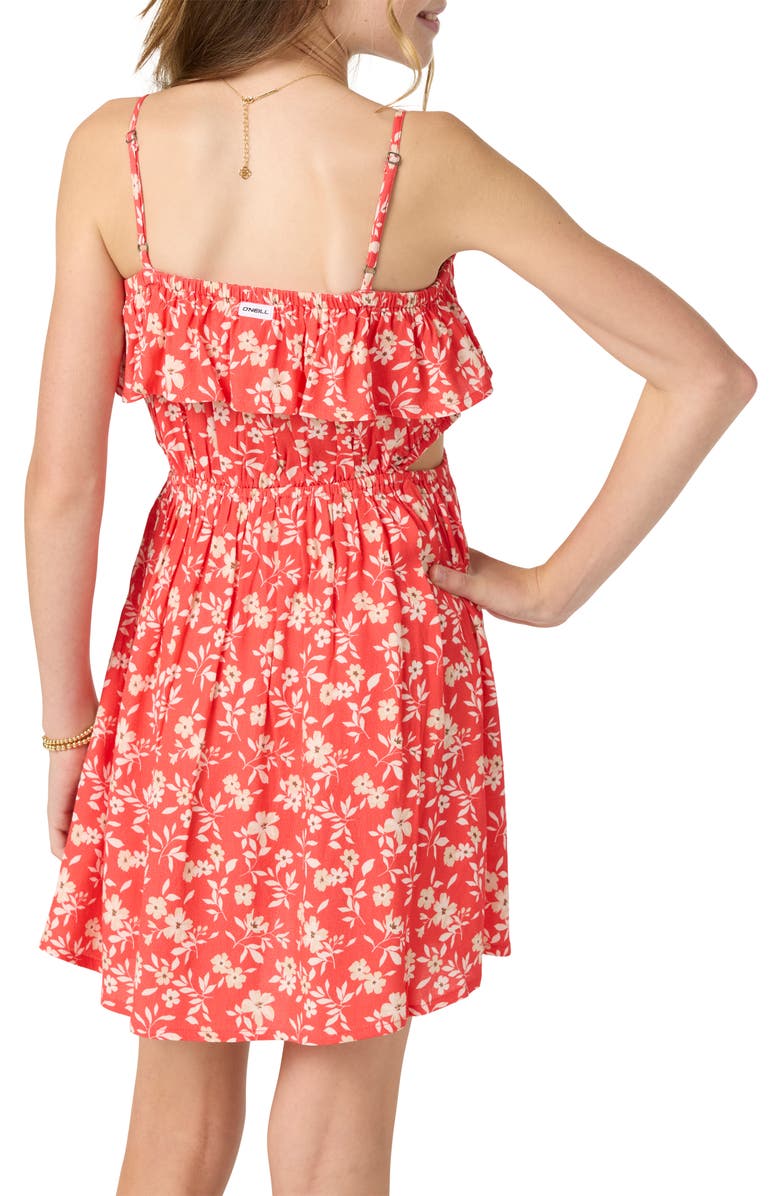 O'Neill Paxtyn Floral Cutout Minidress, Alternate, color, 