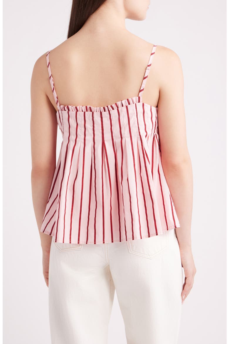 Dulce Stripe Babydoll Top, Alternate, color, PINK STRIPE