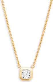 Monica Vinader Lab Created Diamond Pendant Necklace