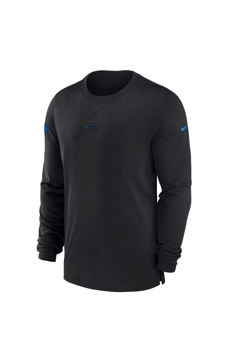 Nike Men's Nike Black Los Angeles Chargers 2023 Sideline Performance Long Sleeve T-Shirt, Alternate, color, 