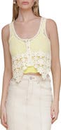 Avec Les Filles Cotton Crochet Tank
