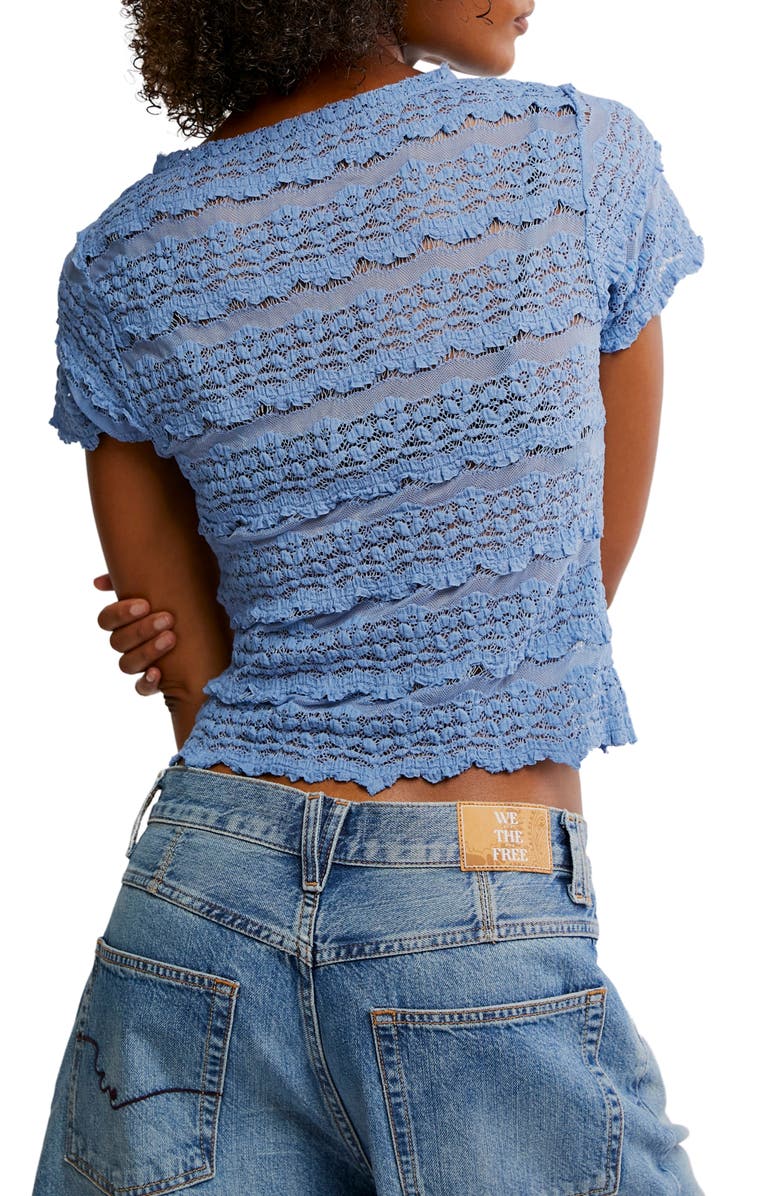 Angelina Mixed Lace Top