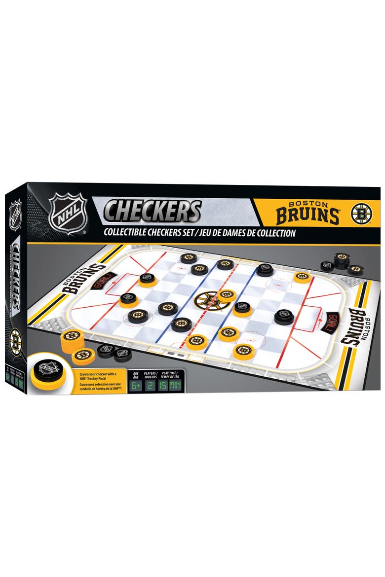 Boston Bruins Checkers Board Game, Main, color, Multicolor