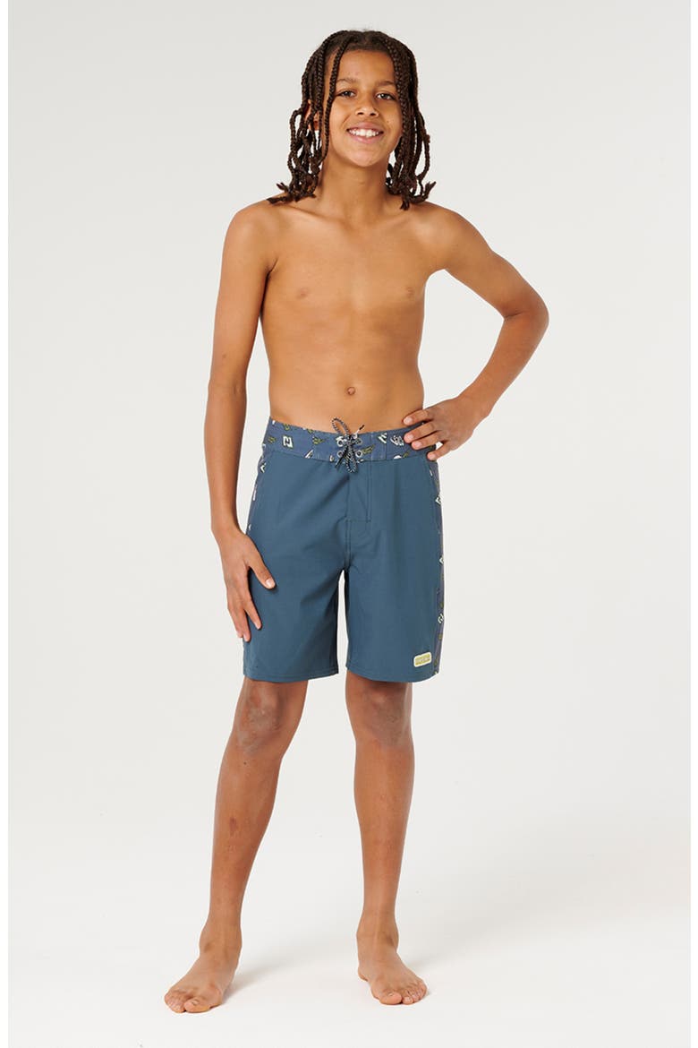 Kids' Sunset Sesh Mirage Board Shorts, Alternate, color, PINE NIGHT