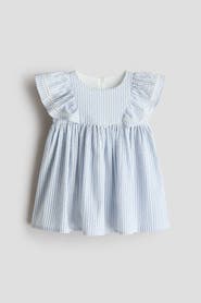 H&M Flounce-trimmed Cotton Dress