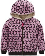 Mini Boden Kids' ReversibleFaux Shearling Hoodie