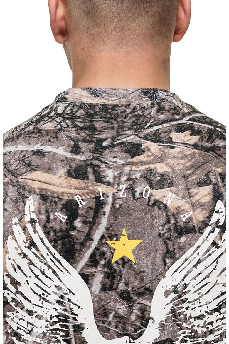 Arizona Woodland Camo T-shirt, Alternate, color, Green