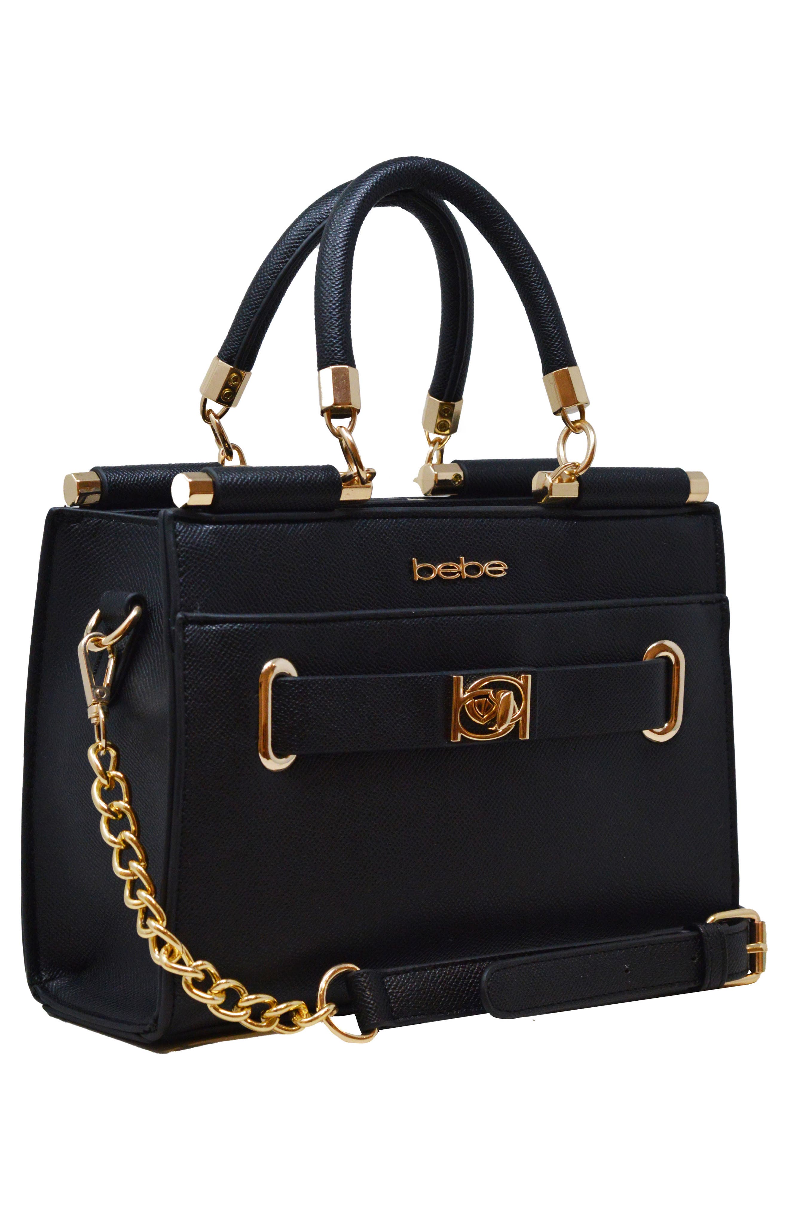 bebe Alex Small Satchel, Alternate, color, 