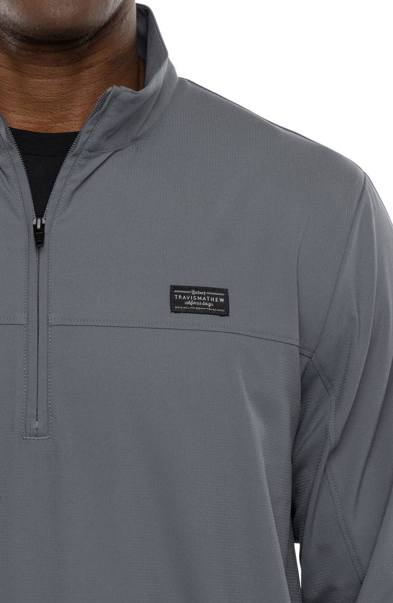 TravisMathew Wanderlust Quarter Zip Pullover, Alternate, color, Quiet Shade