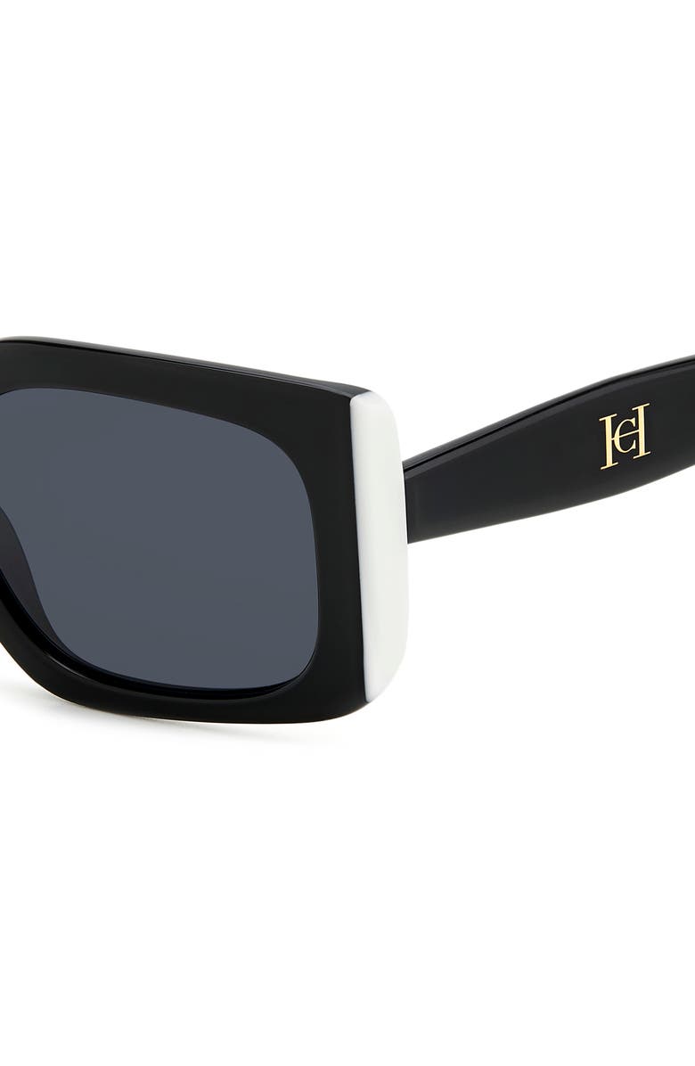 Carolina Herrera 53mm Rectangular Sunglasses, Alternate, color, 