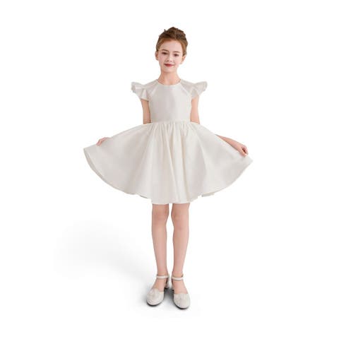 Ruffle Sleeve Flare Dress