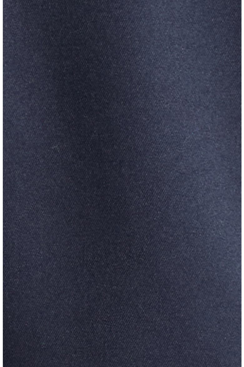 Ruffle Cuff Gabardine Blazer, Alternate, color, NAVY X BLACK