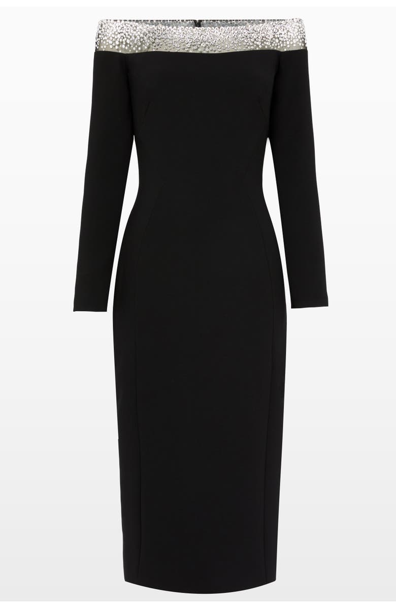Jenny Packham Calypso Dress, Main, color, Liquorice