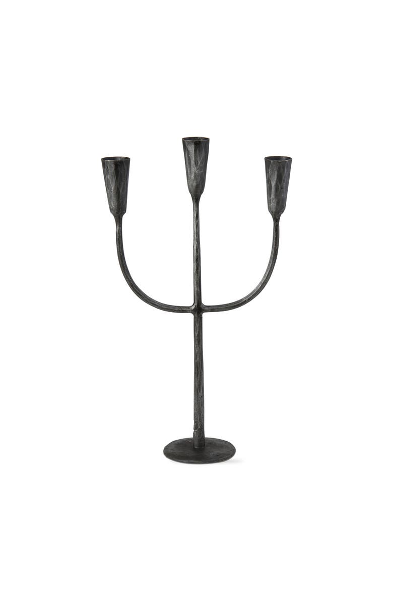 tag Cody Black Metal Trident Taper Candlestick Holder Set, Main, color, Black