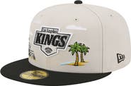 New Era Men's New Era Tan/Black Los Angeles Kings Localized City Icon 59FIFTY Fitted Hat