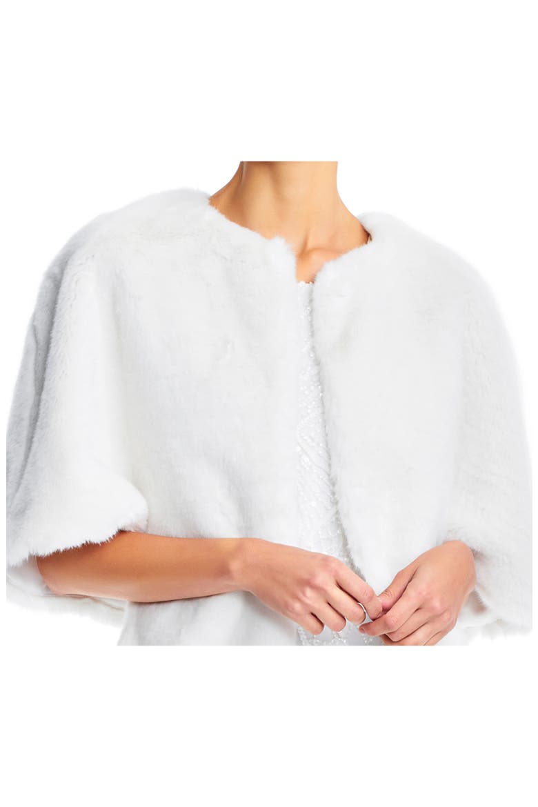 Faux Fur Jacket, Alternate, color, IVORY