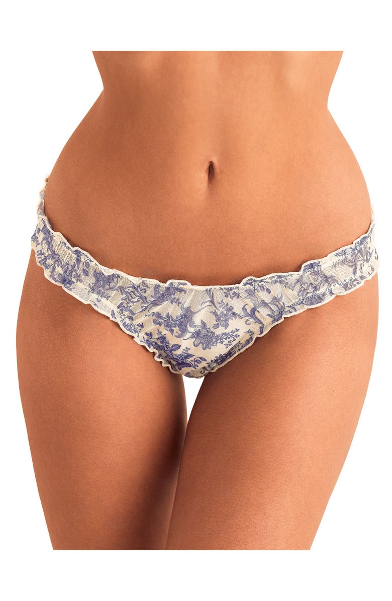 Adore Me Winette Bikini Panties, Main, color, Novelty Blue