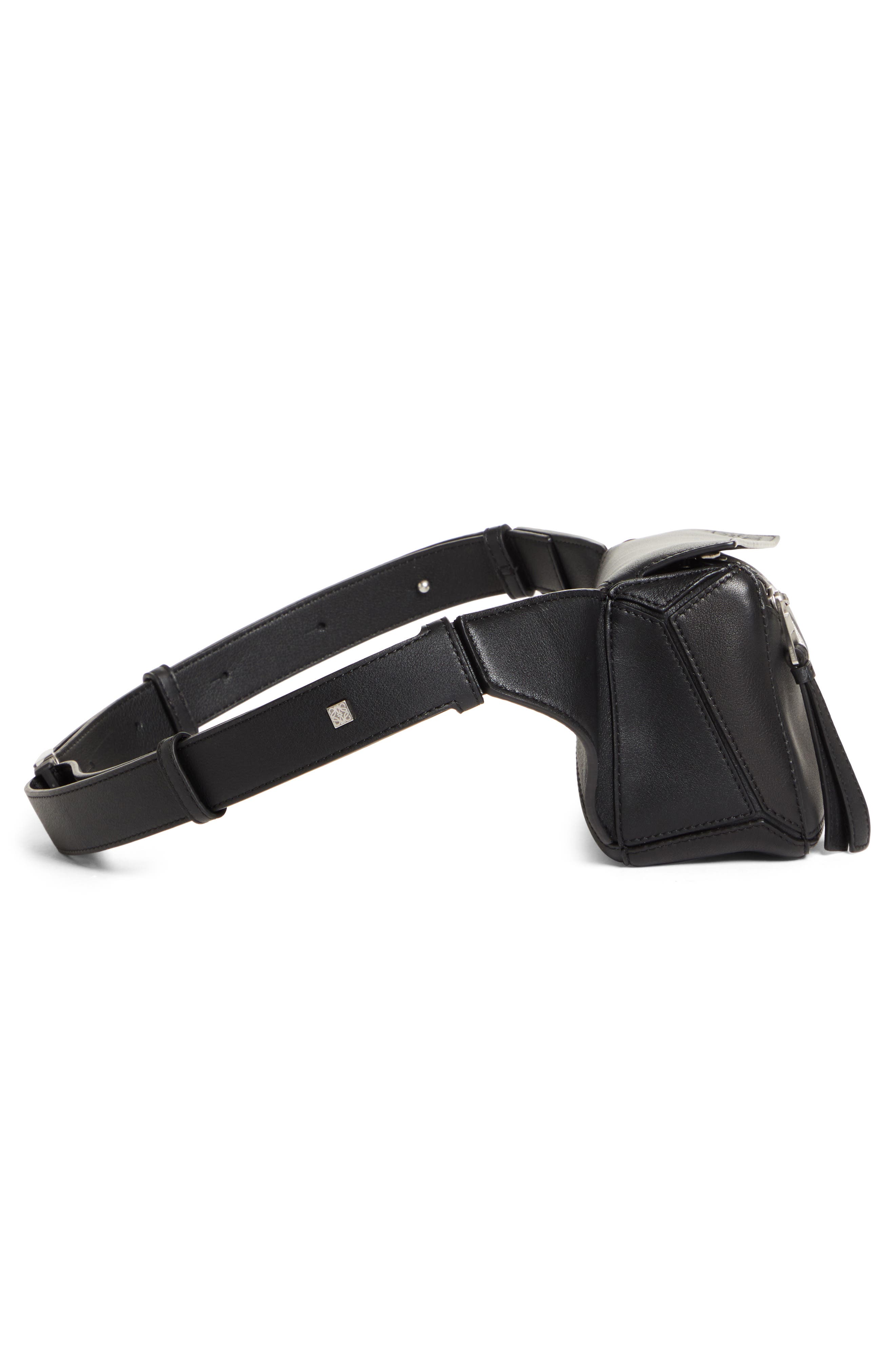 Loewe Mini Puzzle Leather Belt Bag, Alternate, color, 