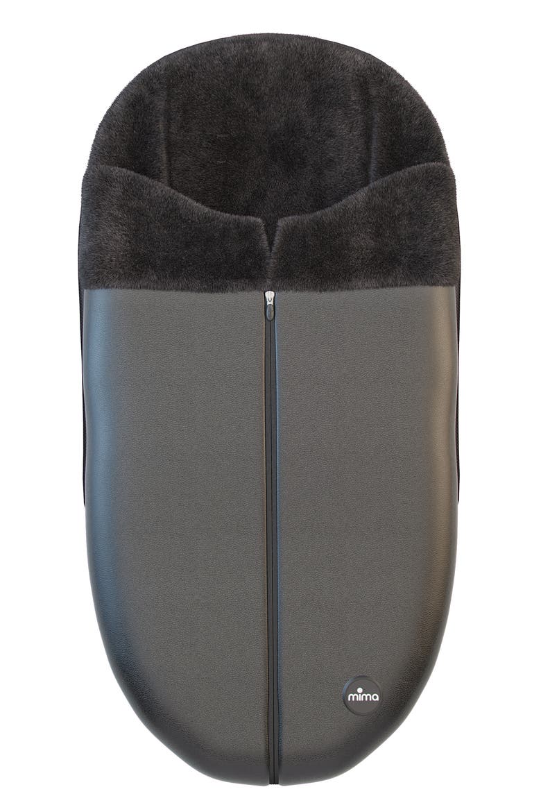 Faux Leather Footmuff for Xari Stroller, Main, color, BLACK