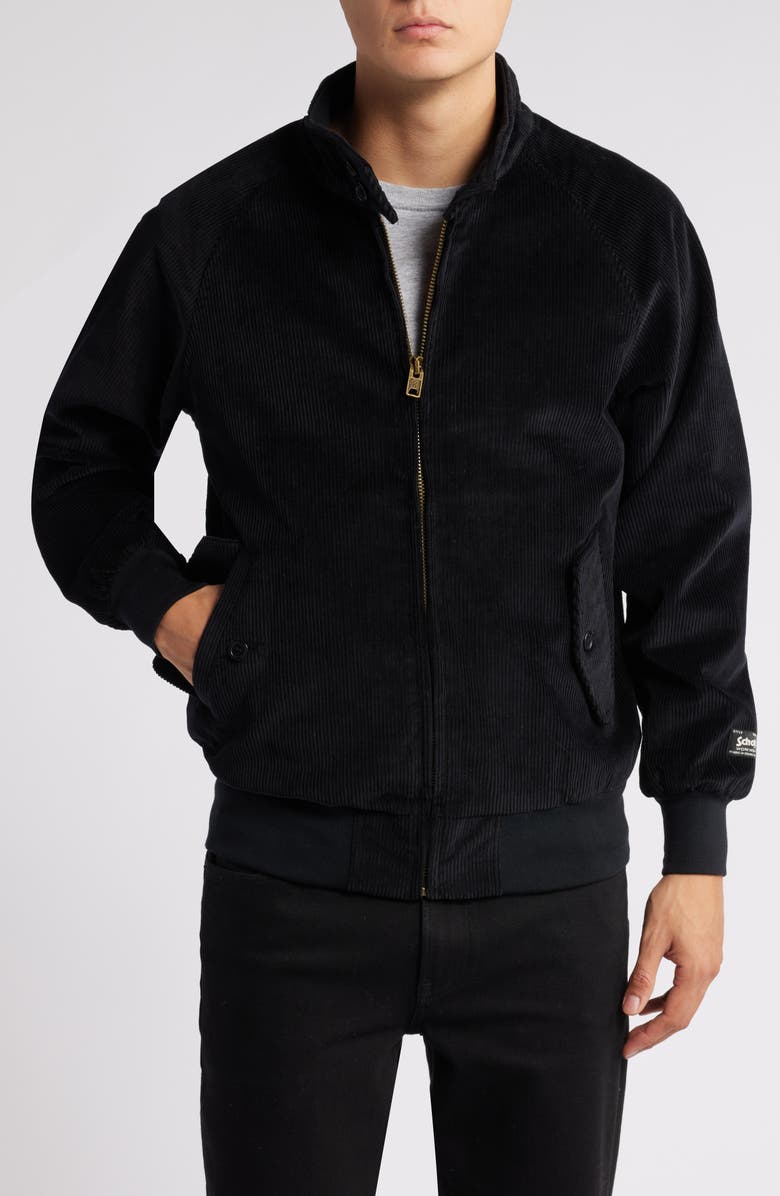 Schott NYC Corduroy Jacket, Alternate, color, Black