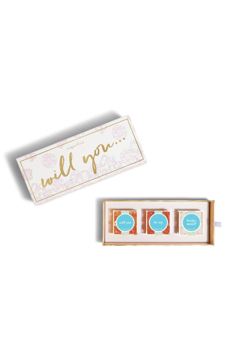 sugarfina Be My Bridesmaid 3-Piece Candy Bento Box, Main, color,