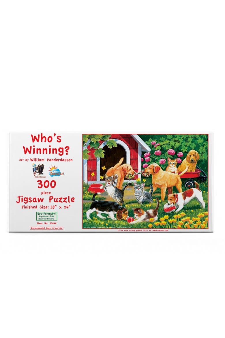 Who's Winning 300 piece Jigsaw Puzzle for Adults, Alternate, color, Multicolor
