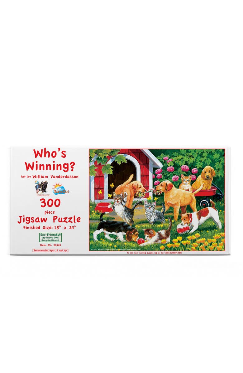 Sunsout Who's Winning 300 piece Jigsaw Puzzle for Adults, Alternate, color, Multicolor
