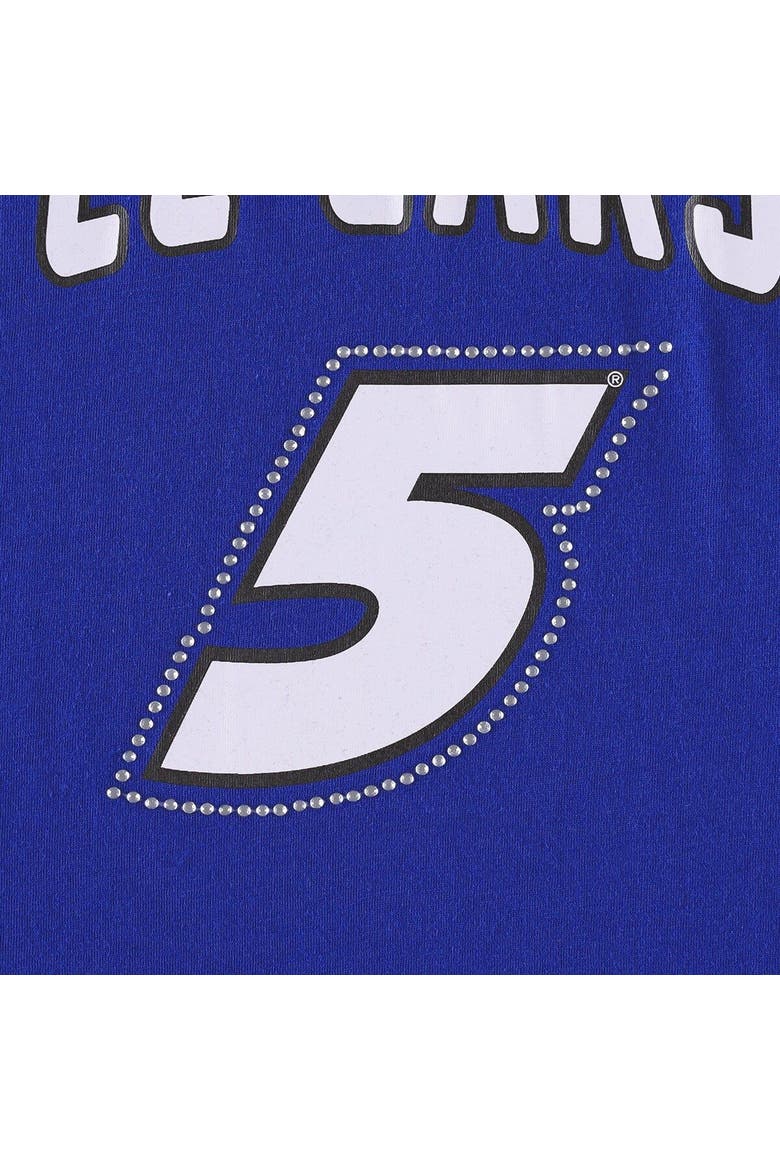 Women's G-III 4Her by Carl Banks Royal Kyle Larson Box Score T-Shirt, Alternate, color, Royal