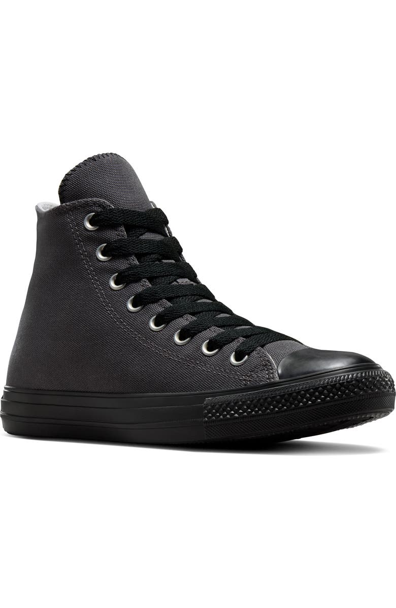 Converse Gender Inclusive Chuck Taylor All Star Canvas High Top Sneaker, Main, color, Dark Matter/ Black/ Black