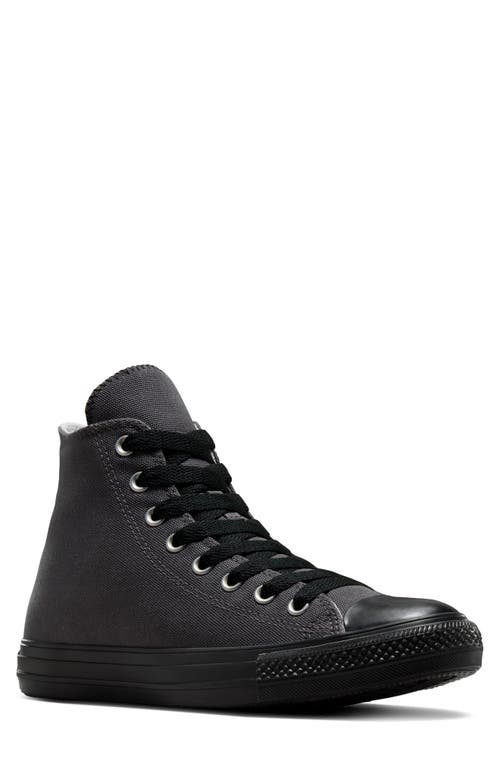 Converse Gender Inclusive Chuck Taylor All Star Canvas High Top Sneaker In Dark Matter/black/black