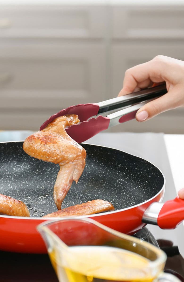 KALUNS Cooking Utensil 10-Piece Set, Alternate, color, Red